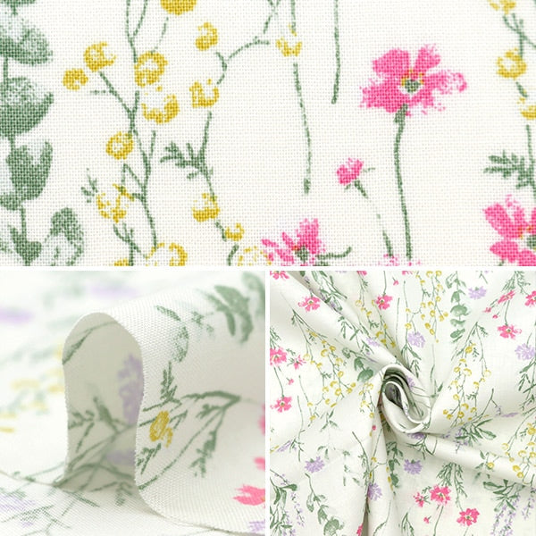 [From quantity 5] Fabric 『SheetingSoft processing palette Ichirin Natural 144-8049-F1]