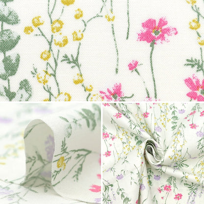 [From quantity 5] Fabric 『SheetingSoft processing palette Ichirin Natural 144-8049-F1]