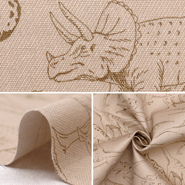 [From quantity 5] Fabric 『Oxford Tip Top Collection Dinosaur DT10608-A]