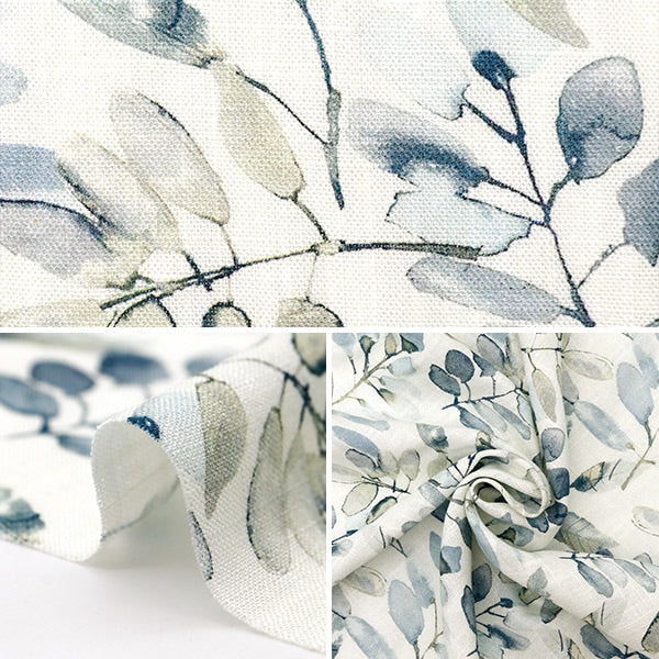 [From quantity 5] Fabric "Toromi Lineprint Inkjet Flower Pattern LIRYP-INK-BL"