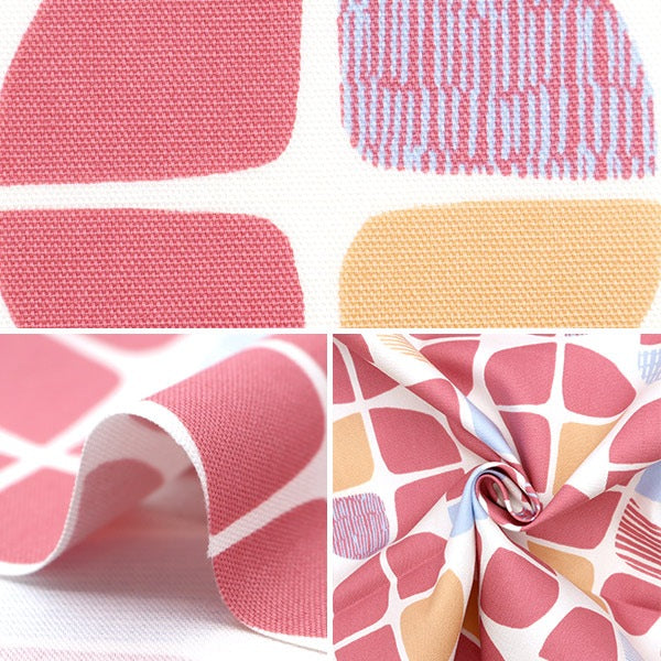 [From quantity 5] Fabric 『Oxford Geometric pattern Anpan ox41602-2a]