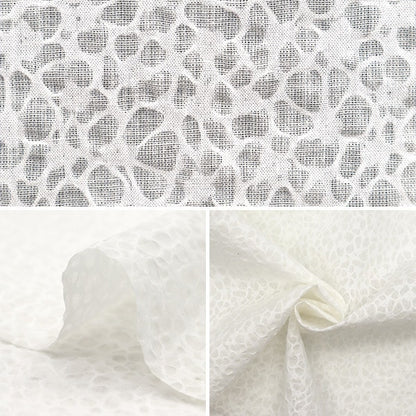 [From quantity 5] Fabric "Wavy Sheer Salt Reduced Off White SALT-155OW"