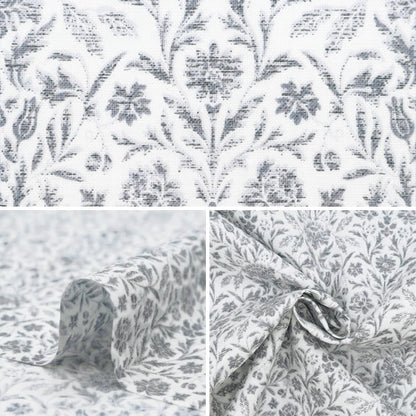 [From quantity 5] Fabric 『Scare Print Victorian Garden White SP3500-4A]