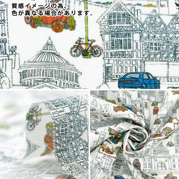 [From quantity 5] Fabric "Liberty Fabric Tana lawn Londons Calling 363J4207-BU] Liberty Japan