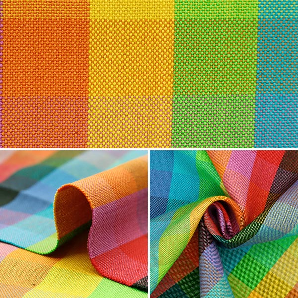 [From quantity 5] Fabric 『Fabric Wrinkle Dyeing block check KRTC-1096or]