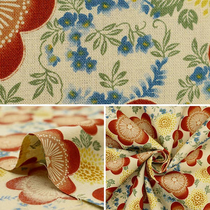 [From quantity 5] Fabric 『Sheeting Umeka AMAIRO 83063-1-1]