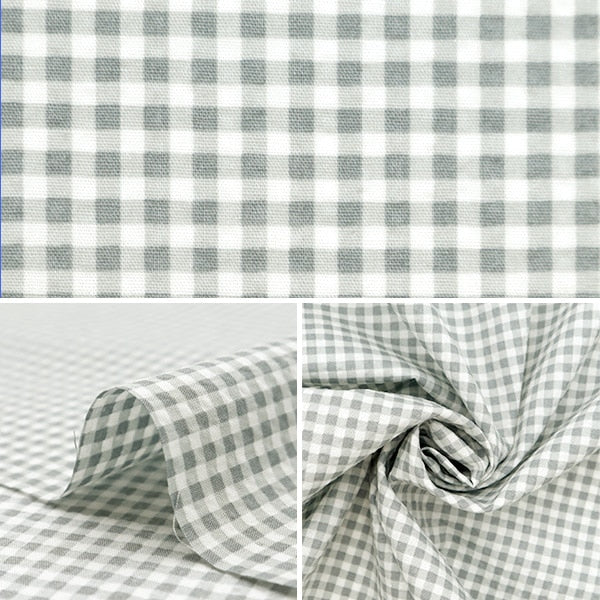 [From quantity 5] Fabric "Mosquito-proofed lipple mini check gray B-RIPCHE-GY"