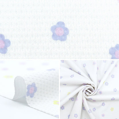 [From quantity 5] Fabric "Cool Cross Daisy White 150-1649-C1"