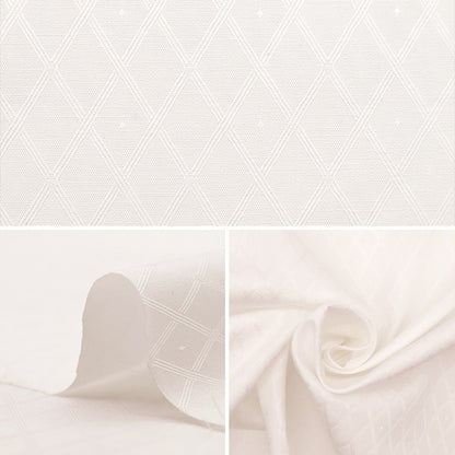 [From quantity 5] Fabric "cottonJacquard White KW6267]