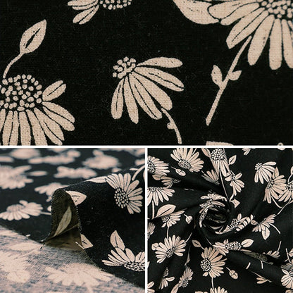 [From quantity 5] Fabric "Cotton linenSheeting Sunflower 99201-3A]