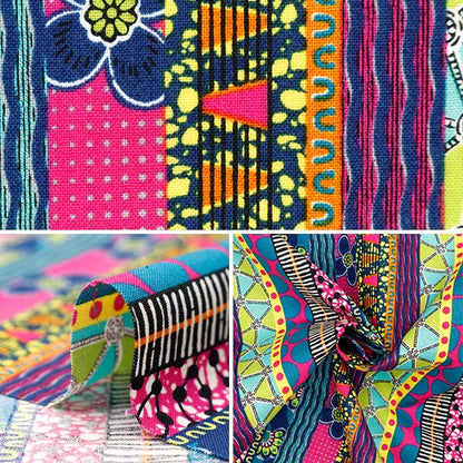 [From quantity 5] Fabric 『Sheeting African Camp Lint Border Pattern AP42807-2A]