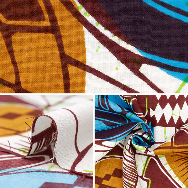 [From quantity 5] Fabric "African Camp Lint RAM-AF11"