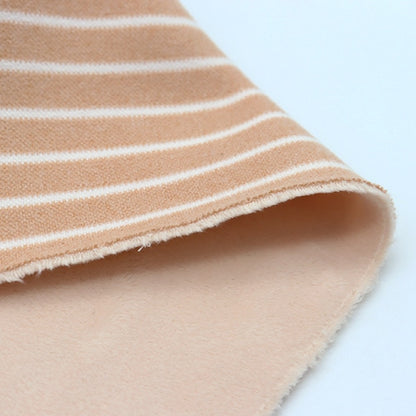 Fabric "Bonding knit Cut Cloth Approximately 85cm x 90cm Border beige BN202P-01BE]