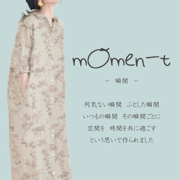 [来自数量5] 织物 “ Momen-T（时刻） 牛津布 花图案蓝色142-1265-B3]