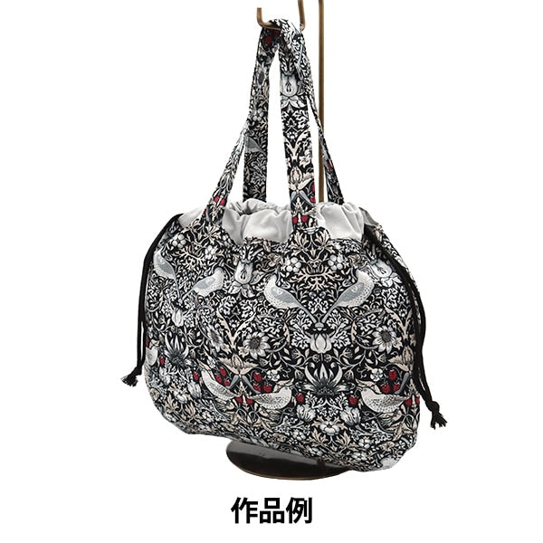 [来自数量5] 织物 “莫里斯最好的 板材织物 草莓海黑色X红色8176-55]