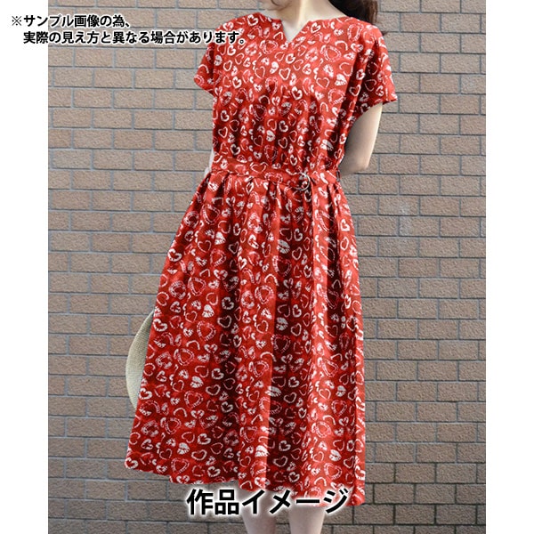 [From quantity 5] Fabric "Liberty Fabric Tana lawn Tai Dai Hearts 3636833-CU " Liberty Japan