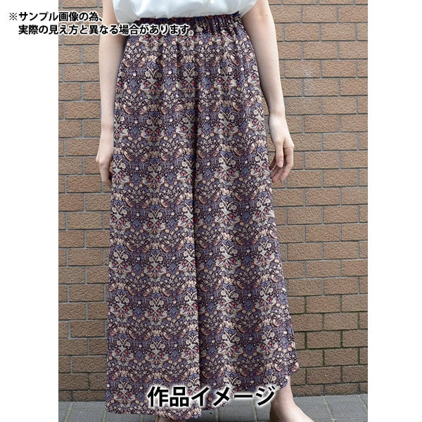 【数量5から】 生地 『リバティ・ファブリックス タナローン ストロベリーシーフ アンティークブラック 3635061-J23K』 【ユザワヤオリジナル】