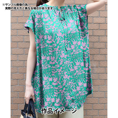 [From quantity 5] Fabric "Liberty Fabric Tana lawn Offli Arriad Silouet 3634124-24AU] Liberty Japan