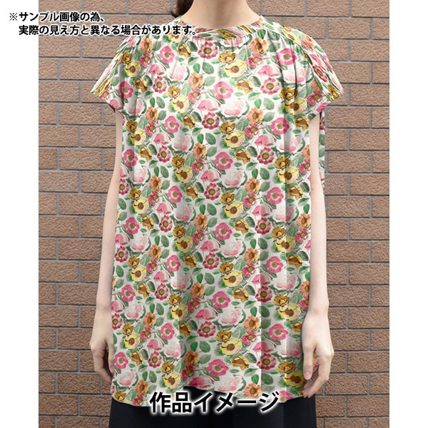 [From quantity 5] Fabric "Liberty Fabric Tana lawn Heidi Rose 3634125-24BU] Liberty Japan