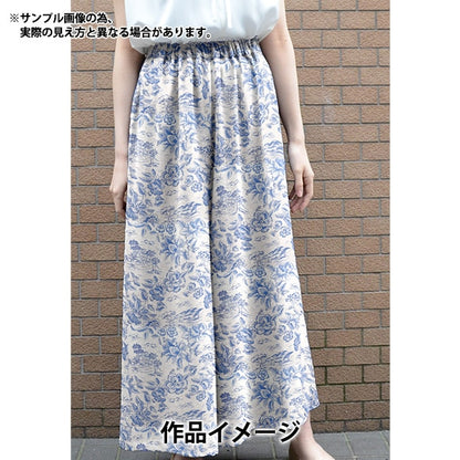 [From quantity 5] Fabric "Liberty Fabric Tana lawn Delft Lagoon 3634135-24AU] Liberty Japan