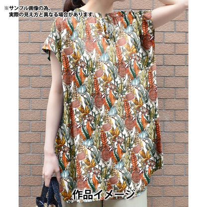 [From quantity 5] Fabric "Liberty Fabric Tana lawn Giquatic Garden 3634193-24BU] Liberty Japan