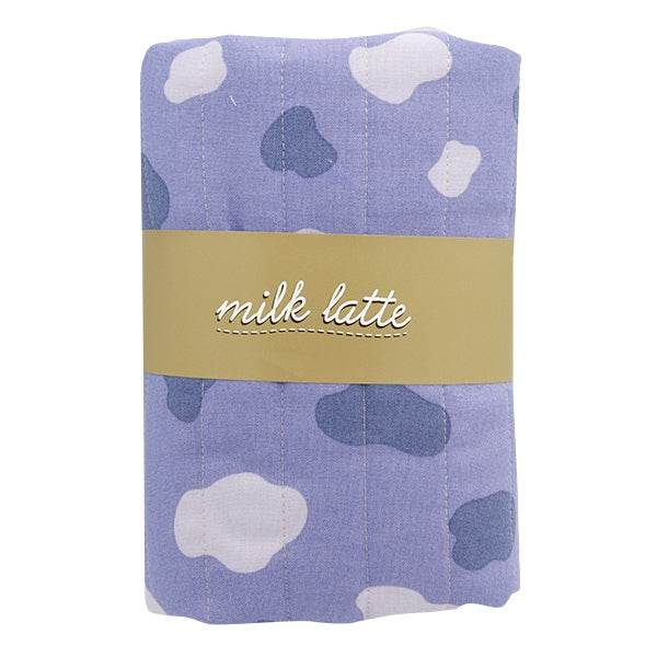 Fabric 『SheetingQuilt Cut Cloth Approximately 101cm x 50cm Milk Latte Mou Blue MLJS50-08B]