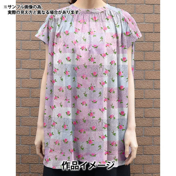 [From quantity 5] Fabric "Liberty Fabric Tana lawn Shaling Rose DC33630-WE] Liberty Japan
