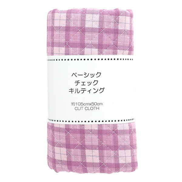 Fabric "Twill basic check quiltCut Cloth Approximately 105 x 50cm Purple CQ88320-1-14]