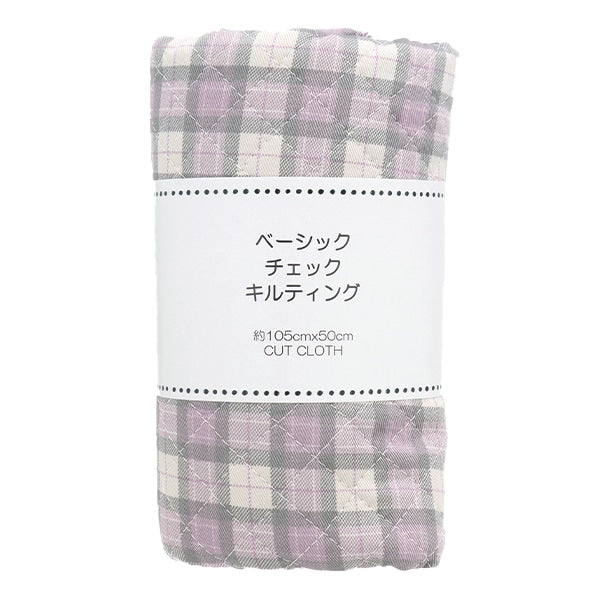 Fabric "Twill basic check quiltCut Cloth Approximately 105 x 50cm gray CQ88320-1-18]