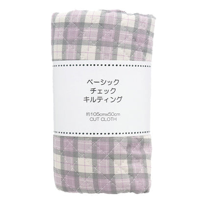 Fabric "Twill basic check quiltCut Cloth Approximately 105 x 50cm gray CQ88320-1-18]