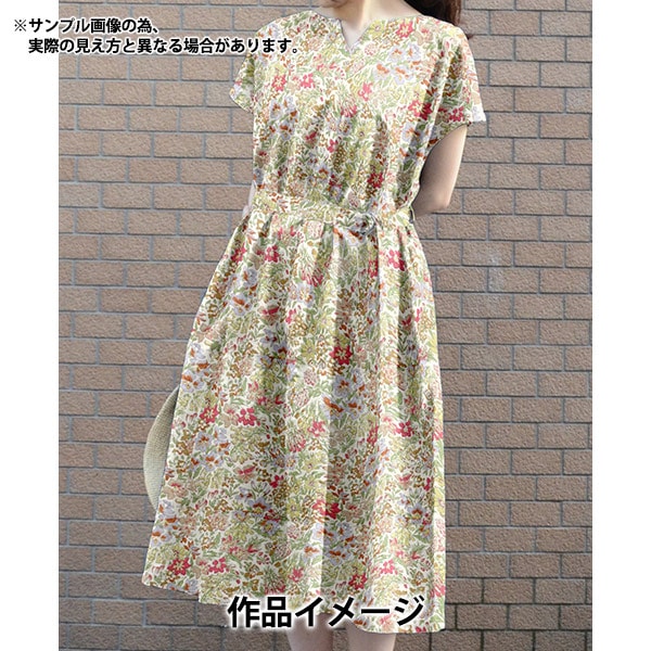 [来自数量5] 织物 “自由织物有机塔纳草坪 弓157J901-B] Liberty Japan