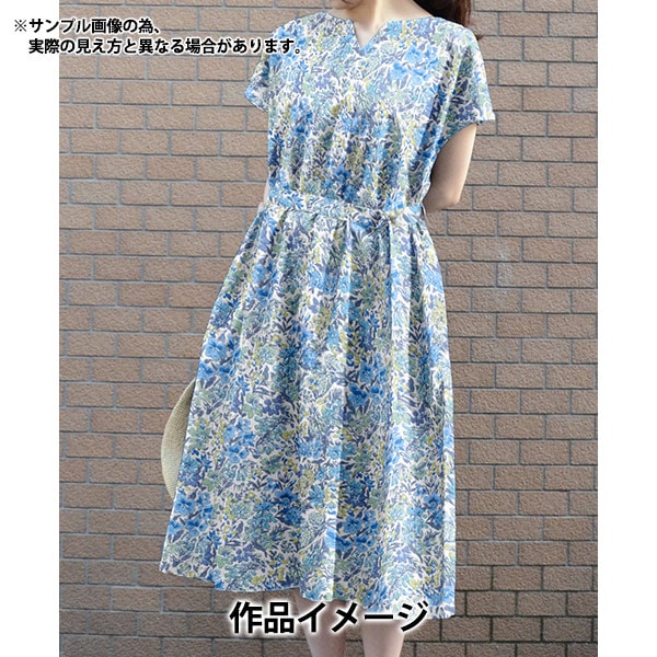 [来自数量5] 织物 “自由织物有机塔纳草坪 弓157J901-D] Liberty Japan