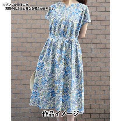[来自数量5] 织物 “自由织物有机塔纳草坪 弓157J901-D] Liberty Japan
