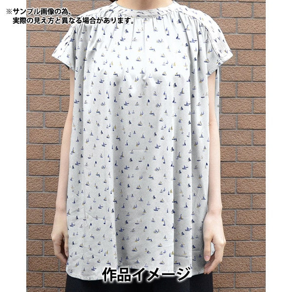 [From quantity 5] Fabric "Liberty Fabric Tana lawn Costal Cruise 1224133-P24A] Liberty Japan