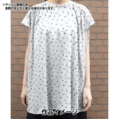 [From quantity 5] Fabric "Liberty Fabric Tana lawn Costal Cruise 1224133-P24A] Liberty Japan