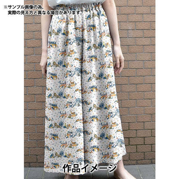 [From quantity 5] Fabric "Liberty Fabric Tana lawn Jungle Crumble 363J4201-BU] Liberty Japan