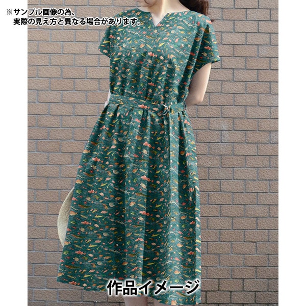 [From quantity 5] Fabric "Liberty Fabric Tana lawn Brian's Aquarium 363J4212-BU] Liberty Japan