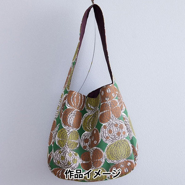 [From quantity 5] Fabric "Cotton linenSheeting African Fabric Style Style Onion Pattern Green YKA-21000-2B] KOKKA