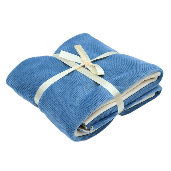 Fabric "Bonding knit Cut Cloth Approximately 85cm x 90cm Corduroy Blue Gray BN212P-03BG]