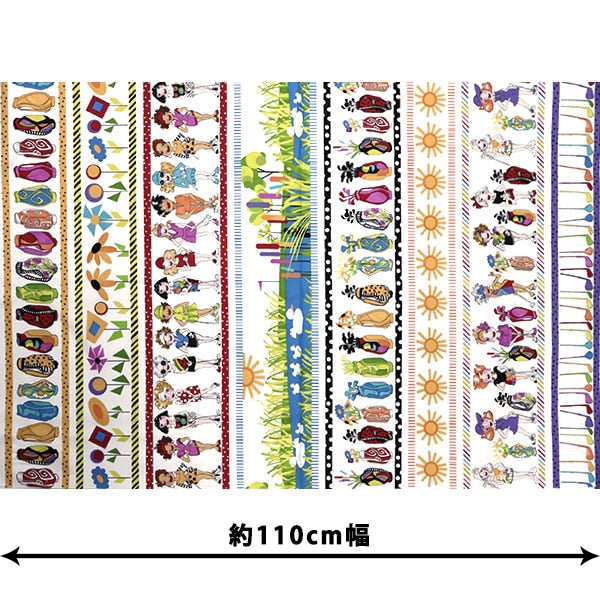 [From quantity 5] Fabric "USA Cotton Loralie Designs Golf Borders 692-369"