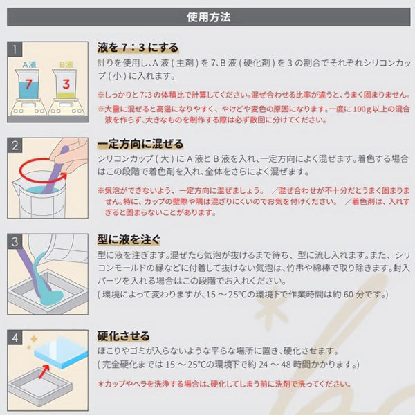 レジンスターターキット 『エポキシ樹脂2液性レジンスターターセット 10-3952』