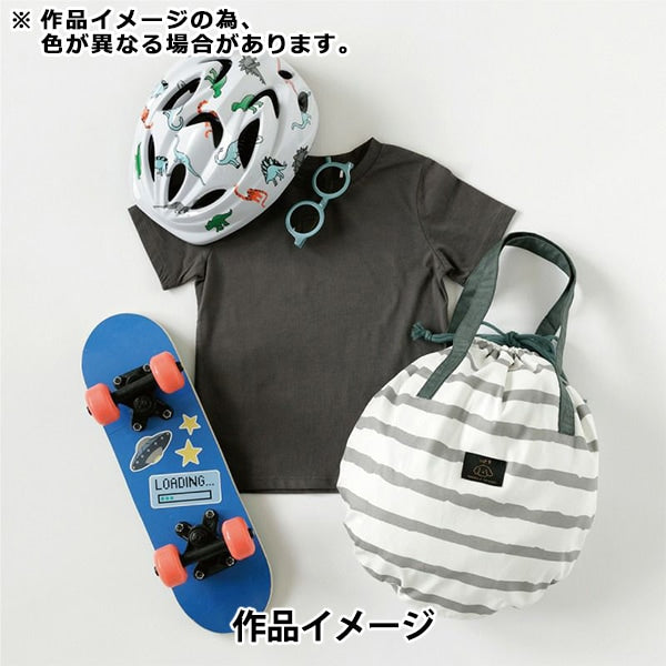 [From quantity 5] Fabric 『Water repellentOxford UNI_9 Ruffborder Mos Gray Unfo-02C]