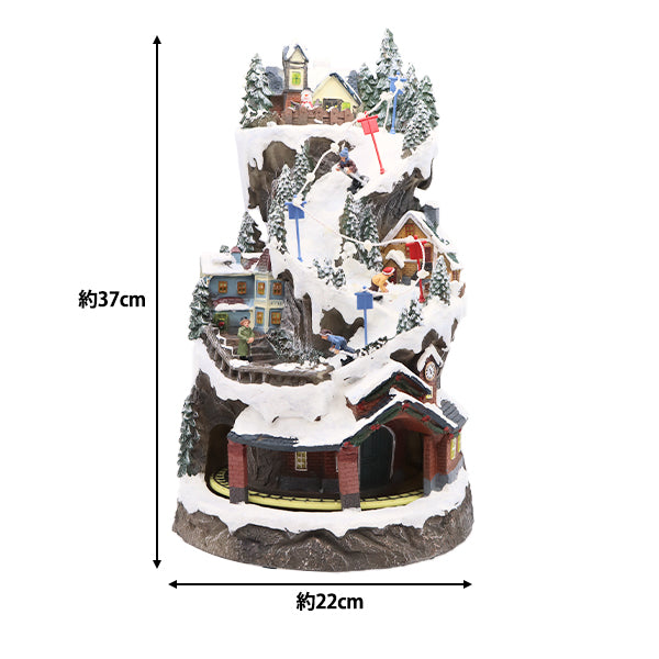 クリスマス雑貨 『クリスマスオブジェA 音楽&ライト付 CMG-24001』