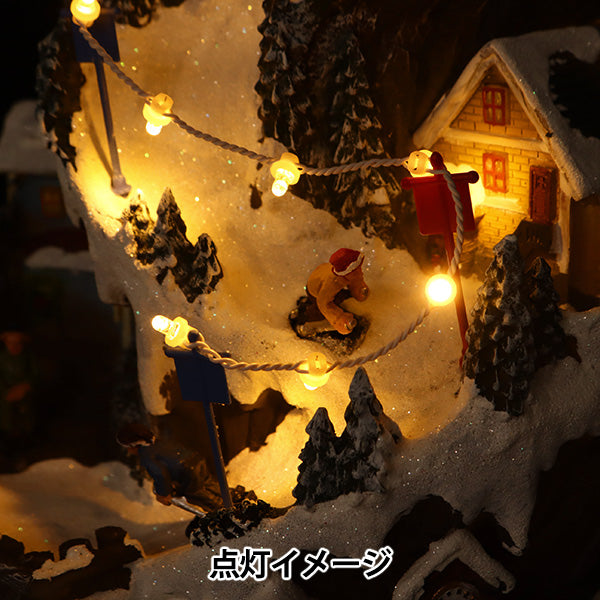 クリスマス雑貨 『クリスマスオブジェA 音楽&ライト付 CMG-24001』