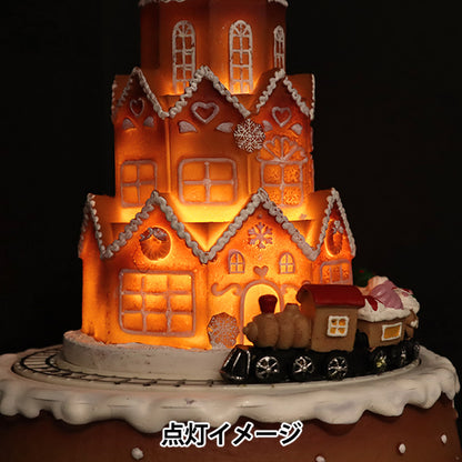 クリスマス雑貨 『クリスマスオブジェB 音楽&ライト付 CMG-24002』