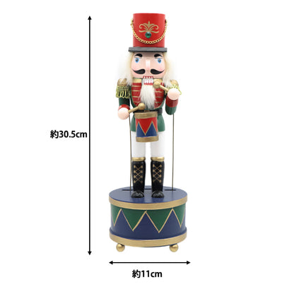 ChristmasSewing tools and accessories "Object with a walnut split doll with music A CMG-24033"