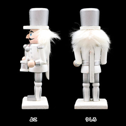 ChristmasSewing tools and accessories "Object walnut split dolls B Silver S CMG-24039S2"