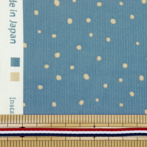 [From quantity 5] Fabric "Fine Cold Pot Print Blue Kof-45Lbl"