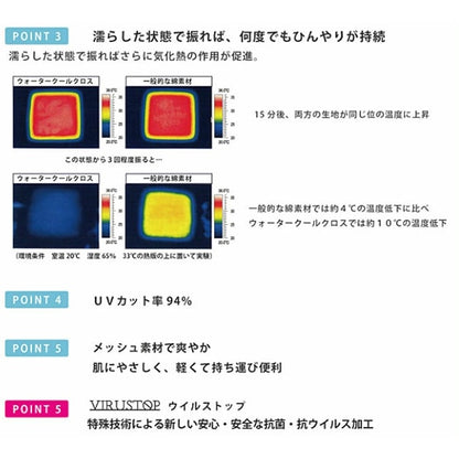 [From quantity 5] Fabric "Antiviral / deodorant water cloth cross dot eye bolly 155-2612-C1"